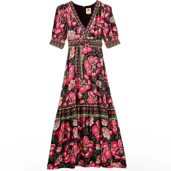 Farm Rio Flowers Garden Maxi dress